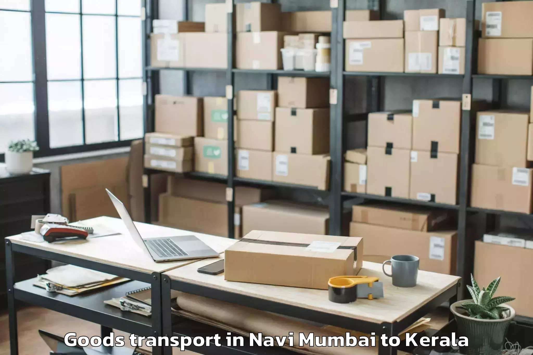 Trusted Navi Mumbai to Rp Mall Kollam Goods Transport